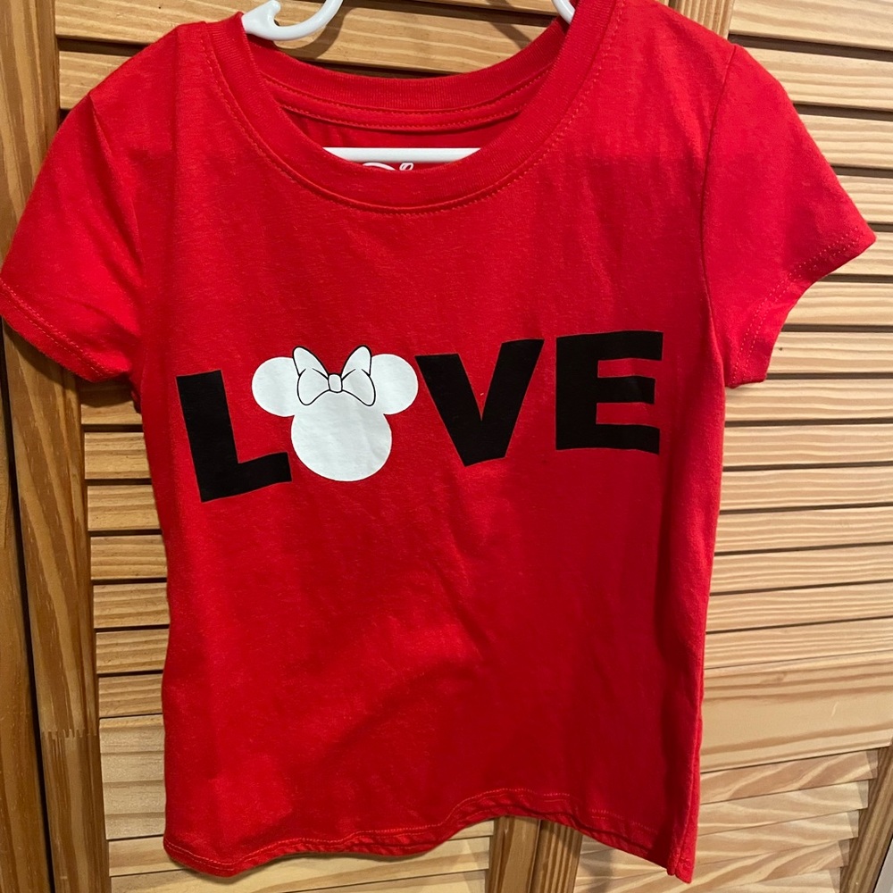 Disney’s Minnie Mouse Girls Size 7-16  Love TShirt